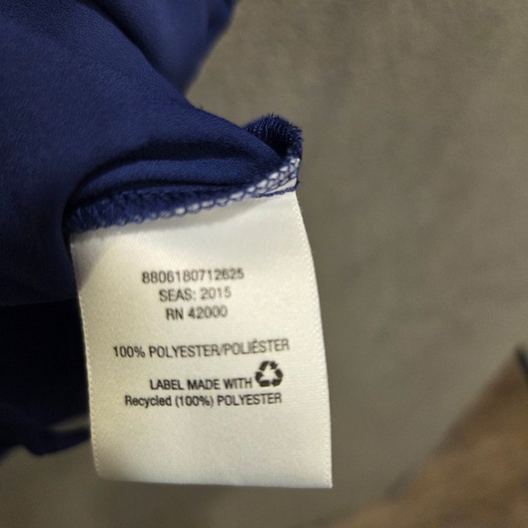 Attention Short Sleeve Button Shirt Top Blouse Women's Size Large Career Casual - Picture 4 of 7